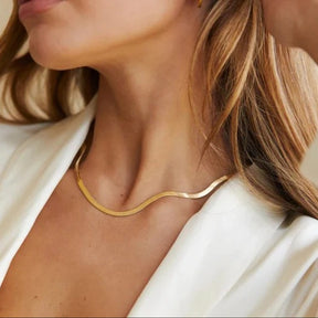 Collar Malla (Chapado en Oro 18K)