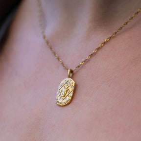 Collar Zodíaco Cadena Trenzada (Chapado en Oro 18K)