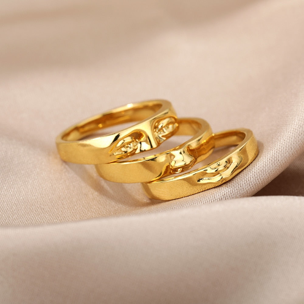 Set de Anillos Visage (Chapado en Oro 18K)