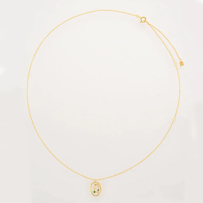 Collar Constelaciones del Zodíaco Circonio Colorido (Chapado en Oro 18K)