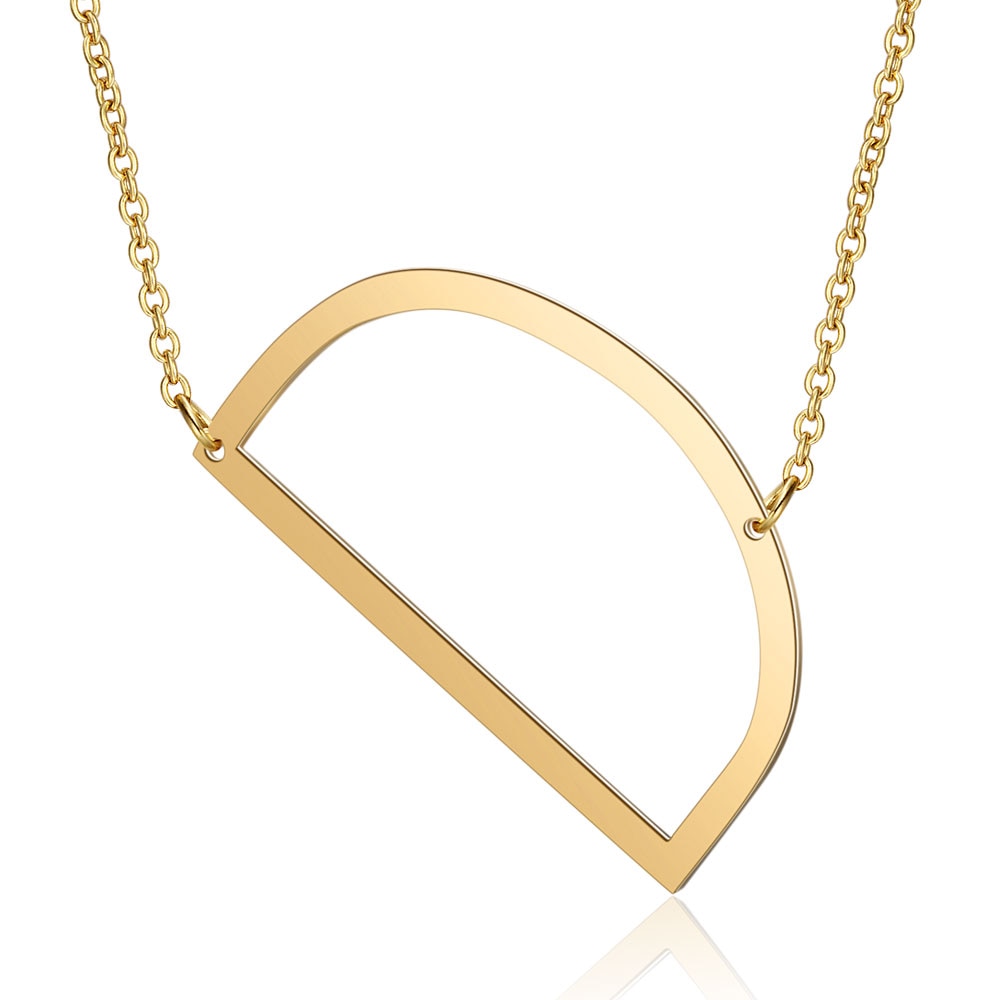 Collar Letra Inicial Grande (Chapado en Oro 18K)