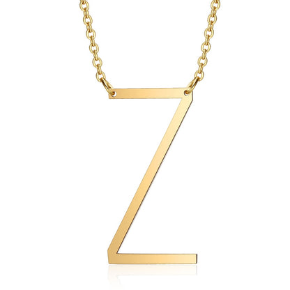 Collar Letra Inicial Grande (Chapado en Oro 18K)