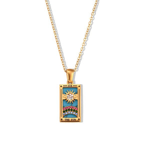 Colección Tarot - Collares con Colgantes de las Cartas (Chapado en Oro 18K)