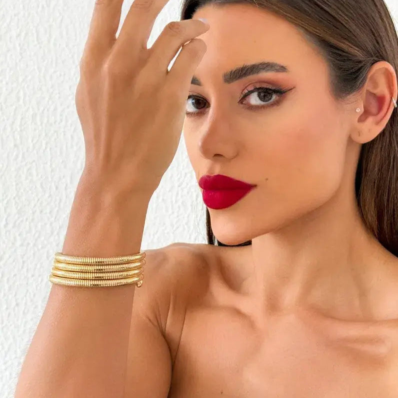 Pulsera Chianti Espiral (Chapado en Oro 18K)