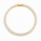 Pulsera Riviera con Circonita Brillante (Chapado en Oro)