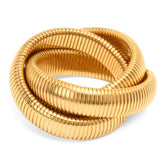 Pulsera Stravaganza Malla (Chapado en Oro 18K)