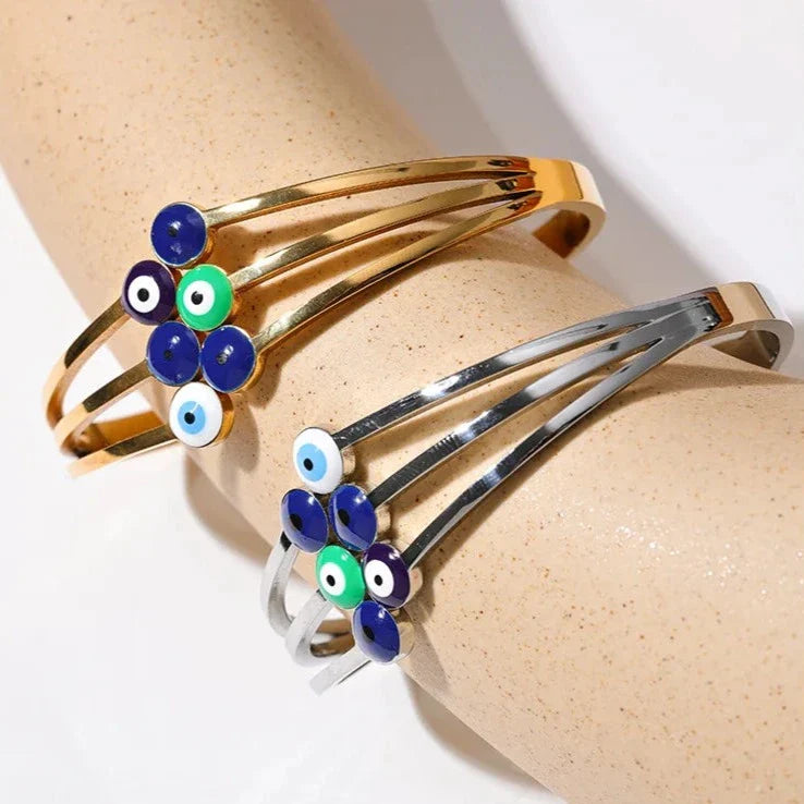 Pulsera Ojo Turco (Chapado en Oro 18K)