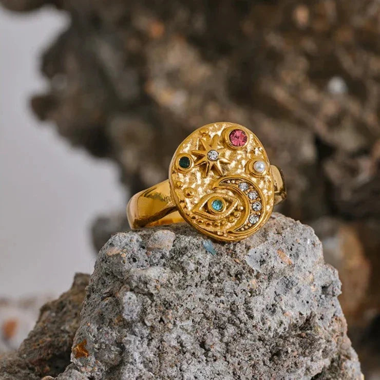 Anillo Marsella Zirconia (Chapado en Oro 18K)