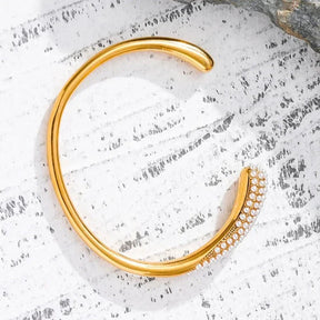 Pulsera Spike Perlas (Chapado en Oro 18K)