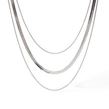 Collar Mixto de Malla y Cola de Ratón (Chapado en Oro 18K de 18K)