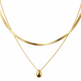 Collar Mixto Goccia (Chapado en Oro 18K)
