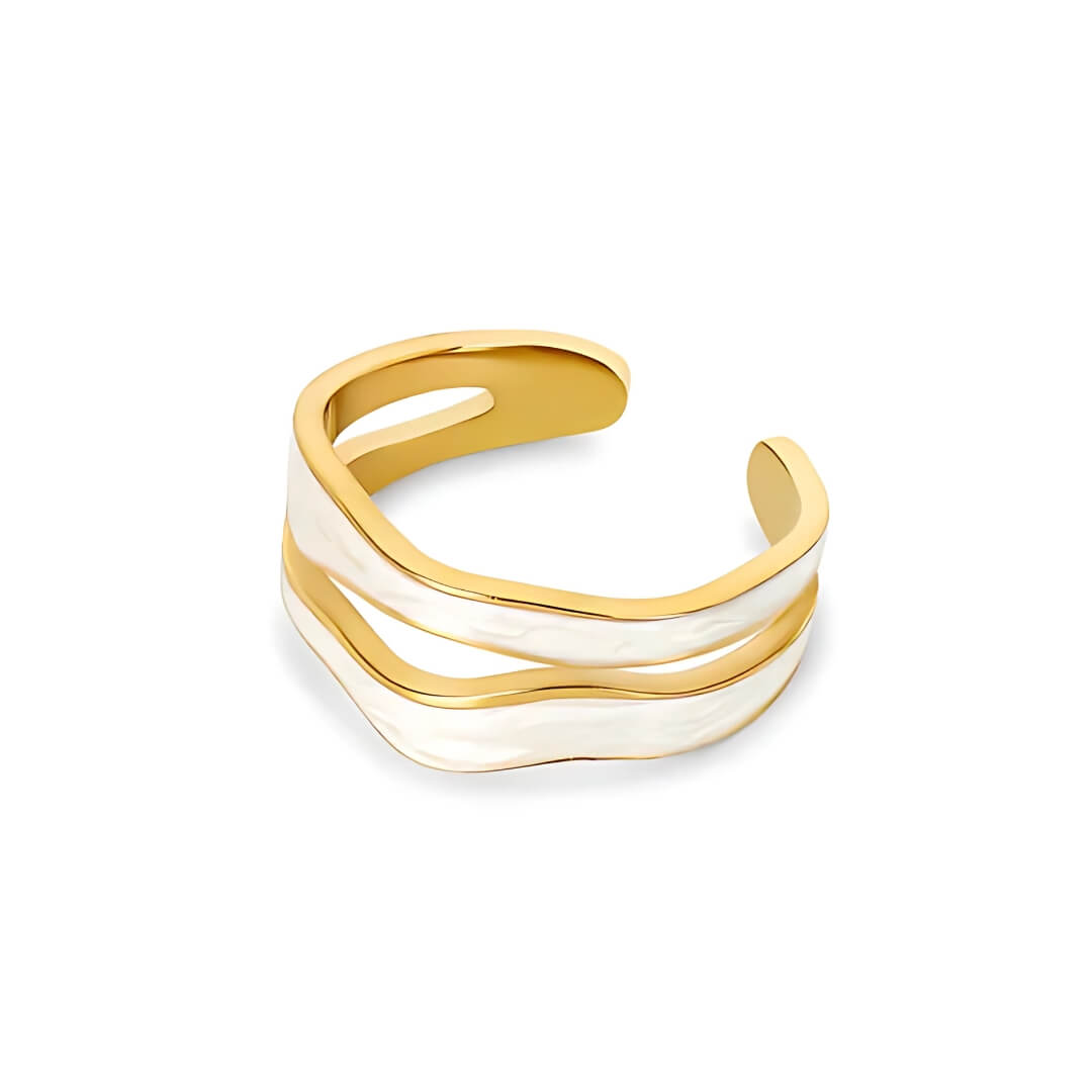 Anillo Aurora Asimétrico Ajustable (Chapado en Oro 18K)