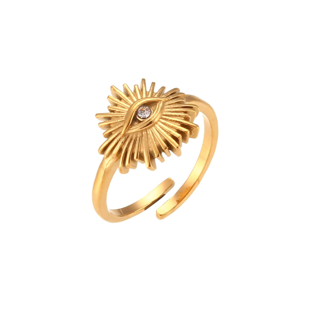 Anillo Occhio (Chapado en Oro 18K)