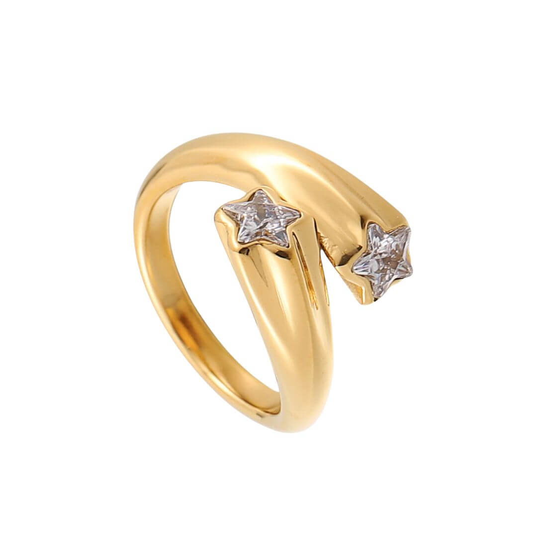 Anillo Estrella (Chapado en Oro)