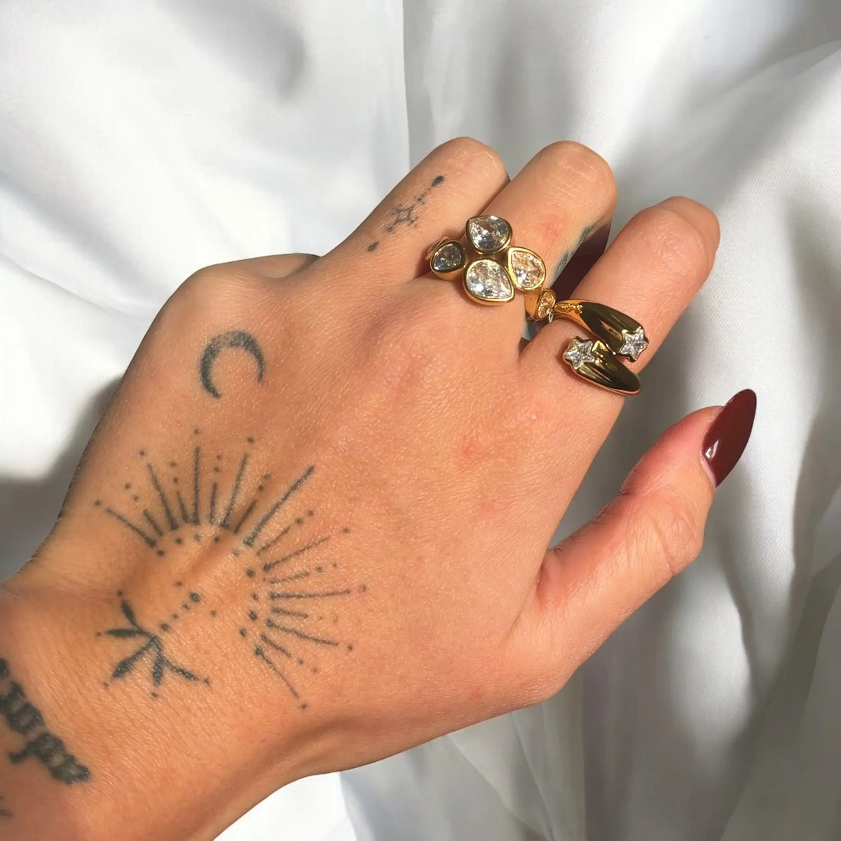 Anillo Estrella (Chapado en Oro)