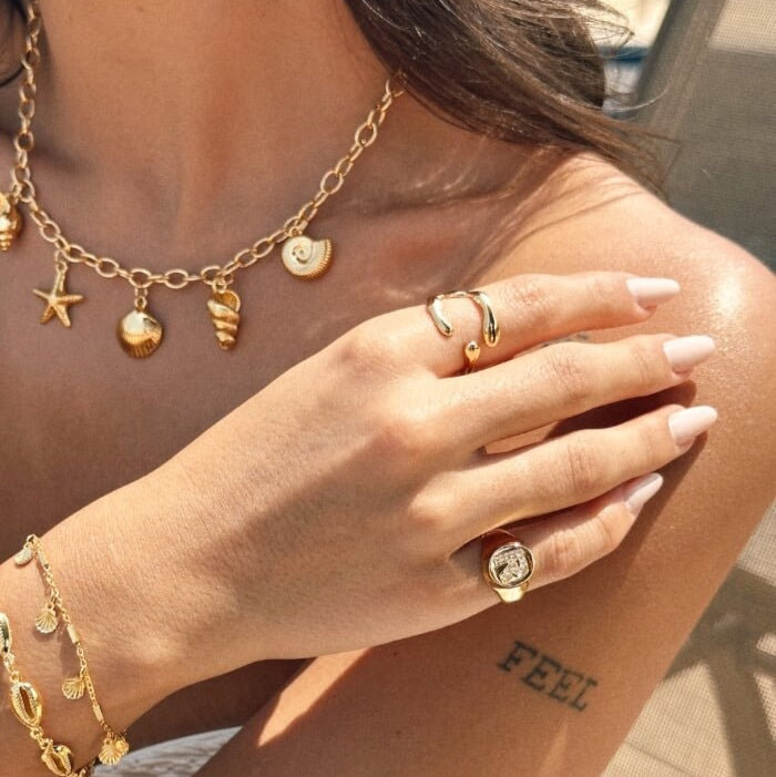 Anillo Honey (Chapado en Oro 18K)