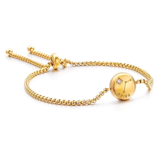 Pulsera Zodíaco (Chapado en Oro)