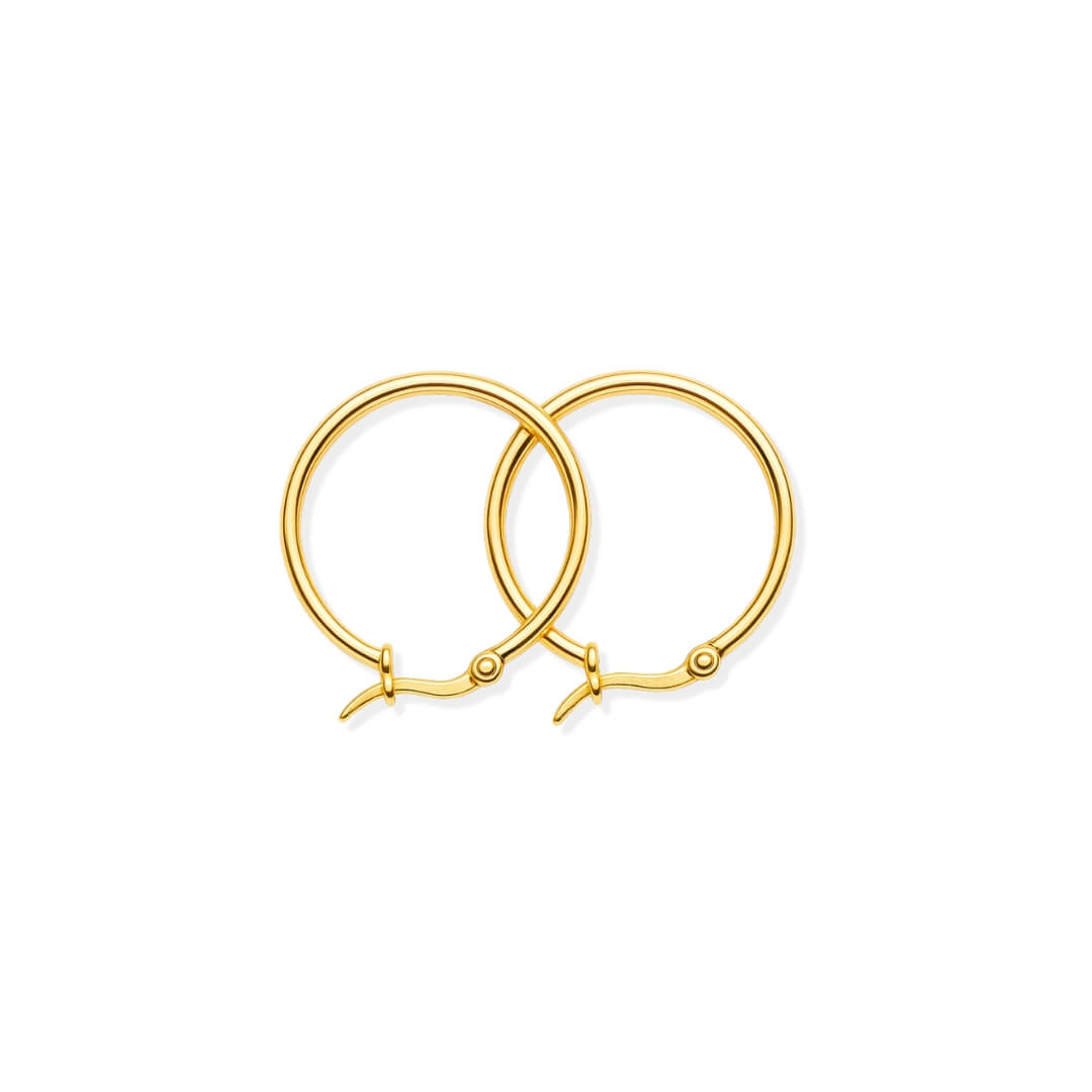 Arete Aro Clásico (Chapado en Oro)