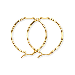 Arete Aro Clásico (Chapado en Oro)