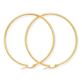 Arete Aro Clásico (Chapado en Oro)