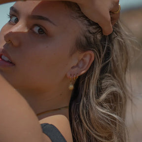 Aretes Sol de Mayo (Chapado en Oro 18K)