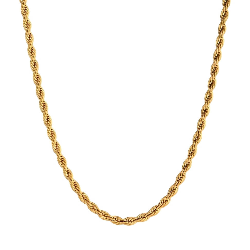 Collar Cuerda (Chapado en Oro)