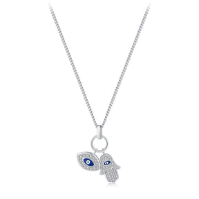 Collar Ojo Turco Circonia (Plata 925)