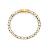 Pulsera Riviera con Circonita Brillante (Chapado en Oro)