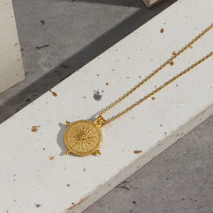 Collar Sol Divino (Chapado en Oro de 18K)