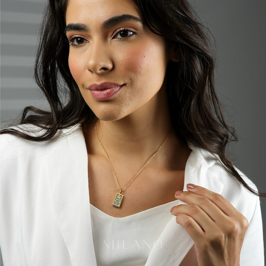 Collar De Cuero Trenzado Nudos De Bola Y Plata - Hacedora Lola