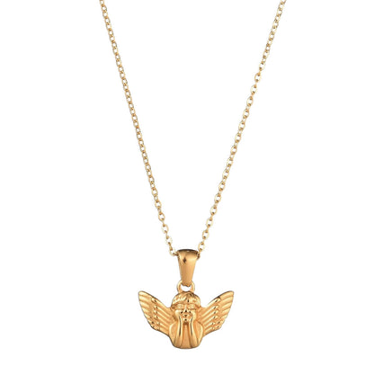 Collar Ángel Gabriel (Chapado en Oro)