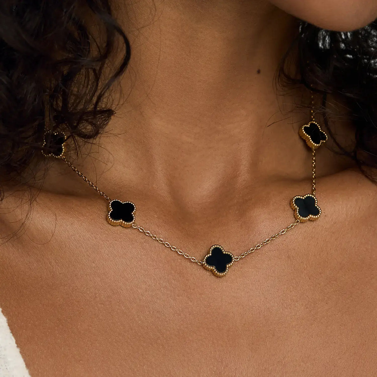 Collar Vintage 10 Tréboles (Chapado en Oro)
