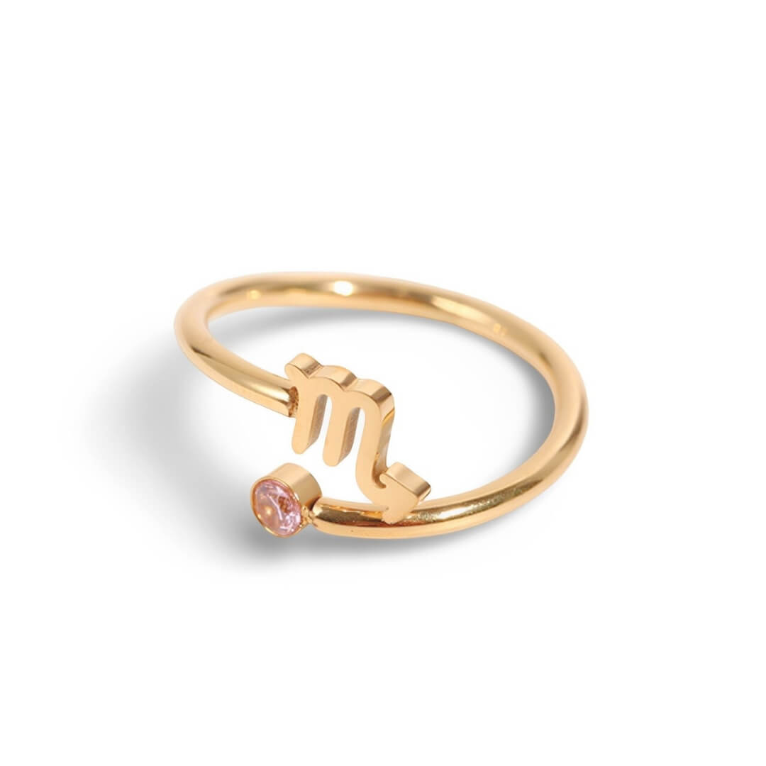 Anillo Zodíaco (Chapado en Oro 18K)