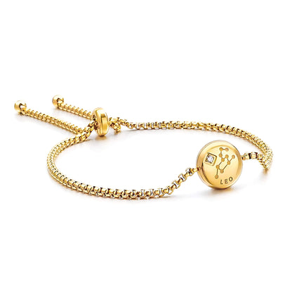 Pulsera Zodíaco (Chapado en Oro)