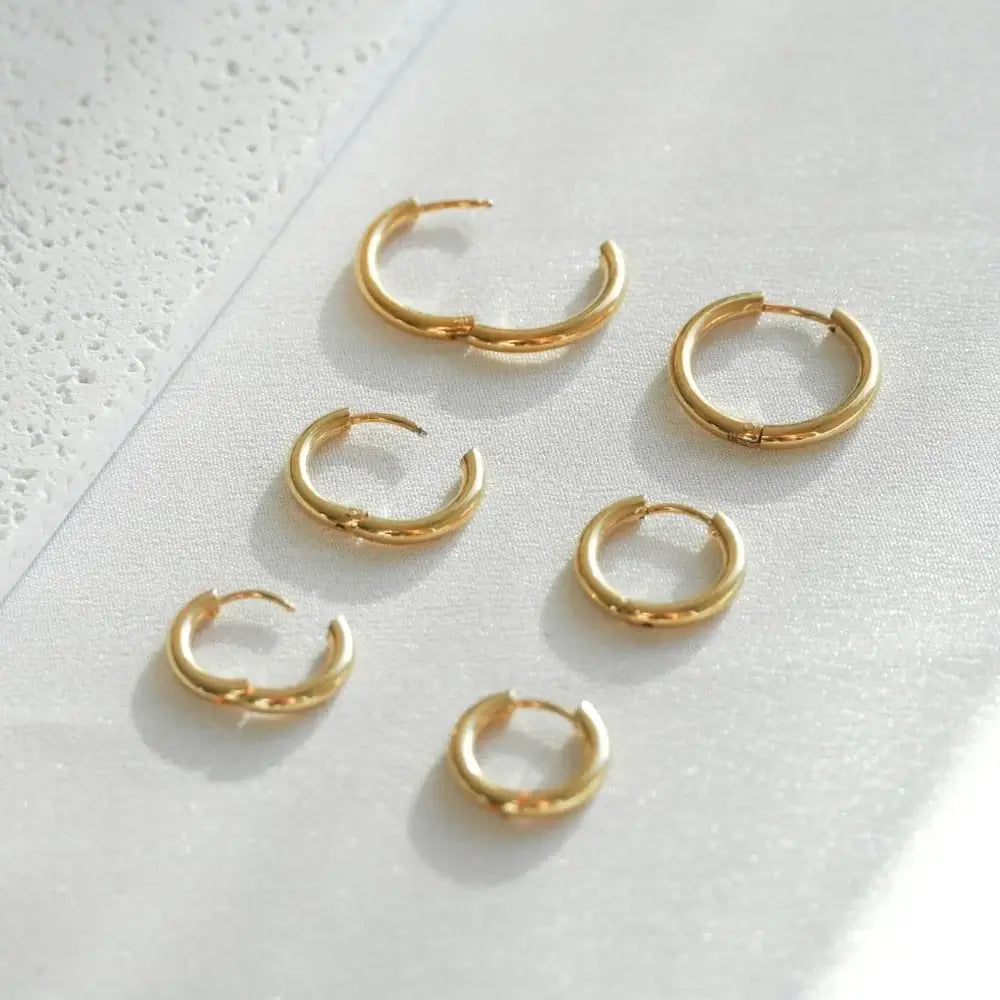 Pendientes de Aro Trío (Chapados en Oro 18K)