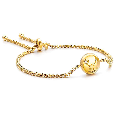 Pulsera Zodíaco (Chapado en Oro)