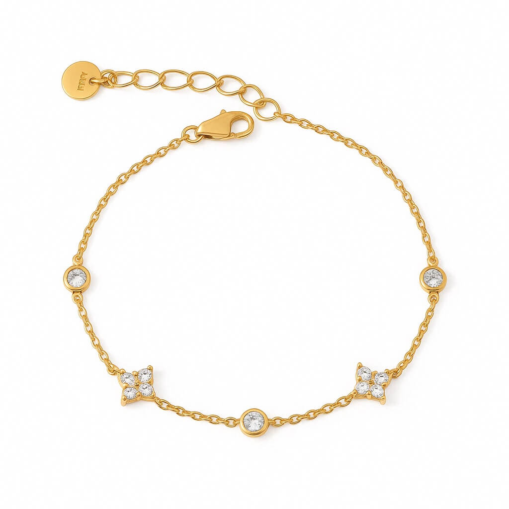 Pulsera Constelación con Circonitas (Chapado en Oro)