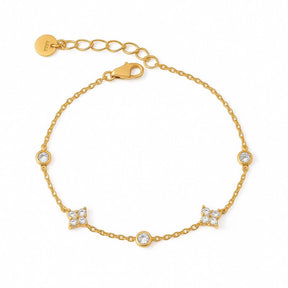 Pulsera Constelación con Circonitas (Chapado en Oro)