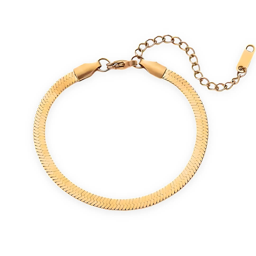 Pulsera Snake Mallada (Chapada en Oro)