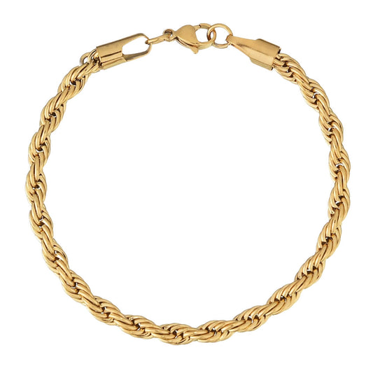 Pulsera Cuerda (Chapado en Oro)