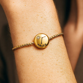 Pulsera Zodíaco (Chapado en Oro)