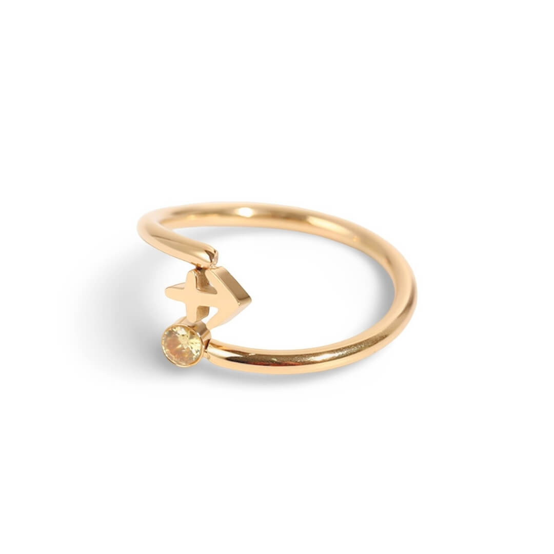 Anillo Zodíaco (Chapado en Oro 18K)