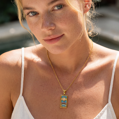 Colección Tarot - Collares con Colgantes de las Cartas (Chapado en Oro 18K)