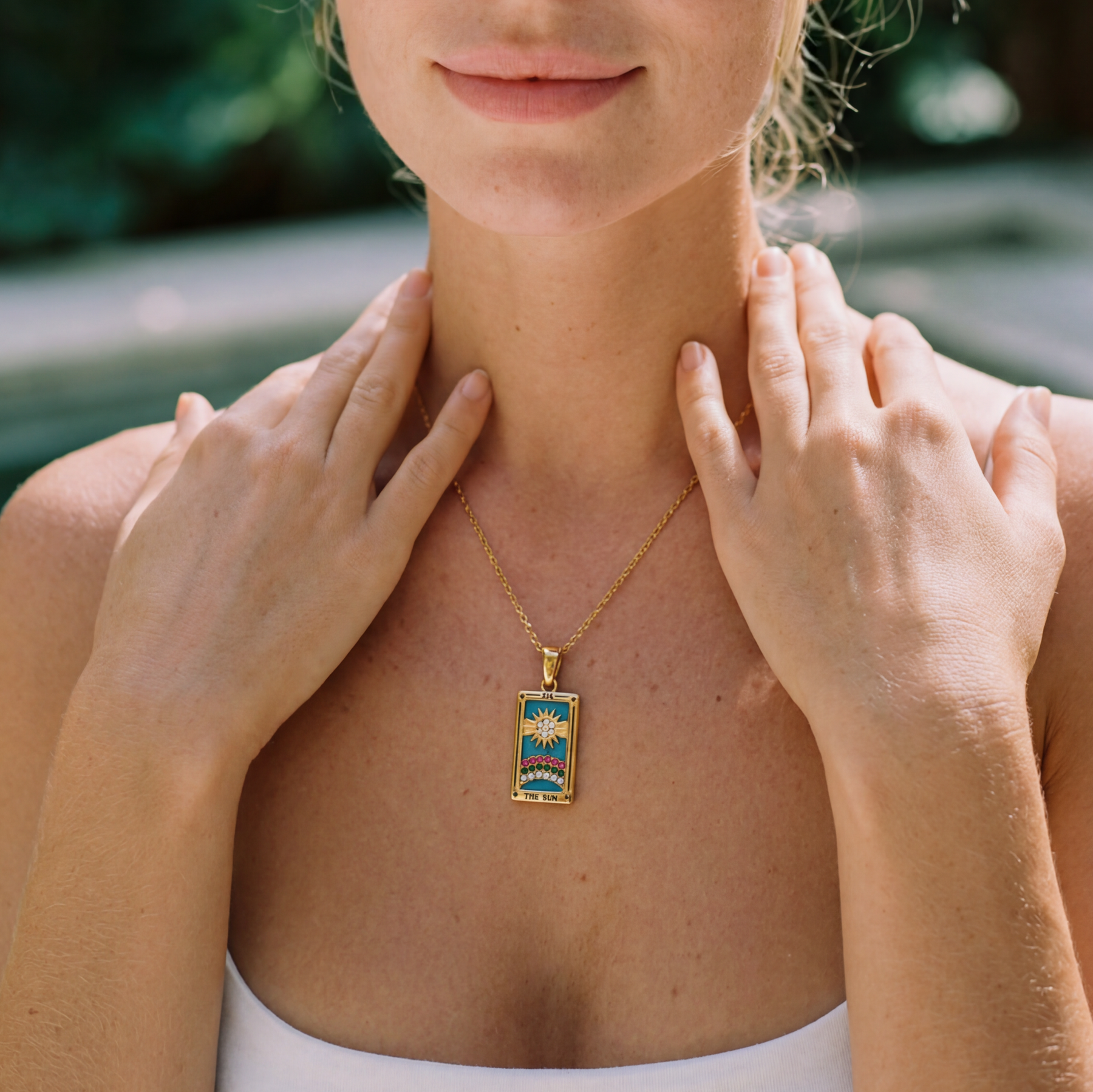 Colección Tarot - Collares con Colgantes de las Cartas (Chapado en Oro 18K)