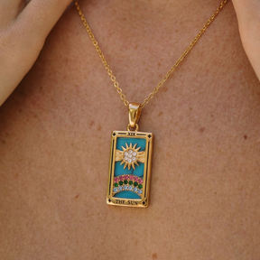 Colección Tarot - Collares con Colgantes de las Cartas (Chapado en Oro 18K)