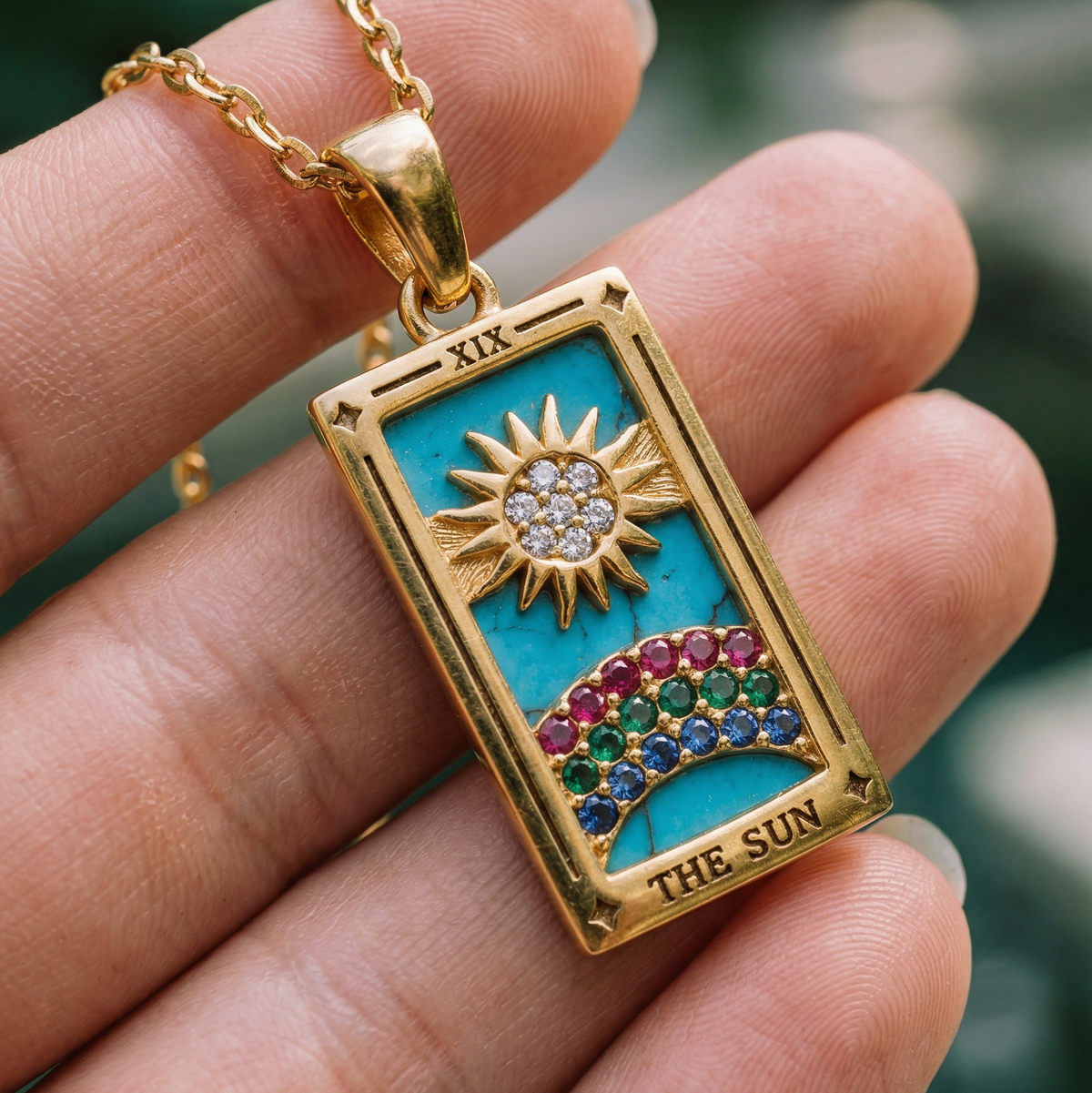 Colección Tarot - Collares con Colgantes de las Cartas (Chapado en Oro 18K)