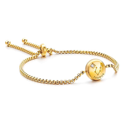 Pulsera Zodíaco (Chapado en Oro)